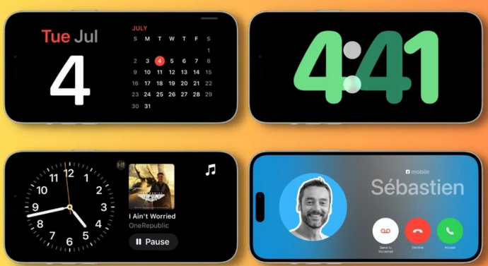 安徽苹果手机维修分享iOS17横屏充电待机显示有什么好处 