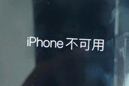 安徽苹果服务网点分享锁屏界面显示“iPhone 不可用”如何解决 